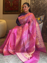 A Masterpiece in Pure Kora Silk with Subtle Grace