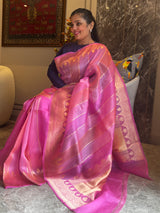 A Masterpiece in Pure Kora Silk with Subtle Grace