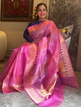 A Masterpiece in Pure Kora Silk with Subtle Grace