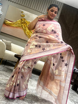 A Subtle Weave in Dusty Pink Kota Doria