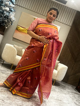 Gold and Red Weave of Tradition and Craft