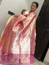 A Contemporary Play of Rose Gold and Zari