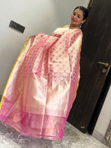 A Contemporary Play of Rose Gold and Zari