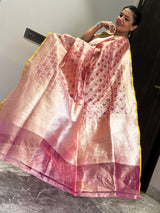 A Contemporary Play of Rose Gold and Zari