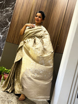 Almond Tones in Katan: A Story Woven in Cutwork Jamdani