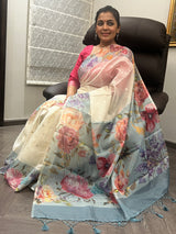A Whisper of White in Silk Kota Doria