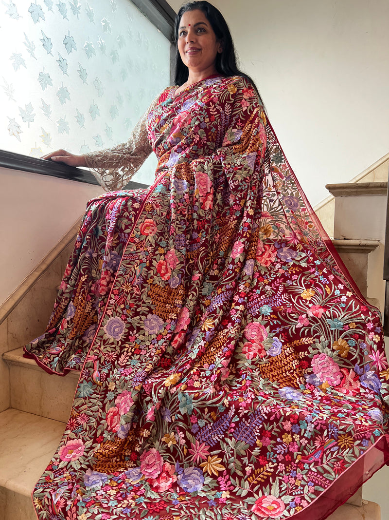 Parsi Gara Sarees: Exquisite Hand-Embroidered Creations