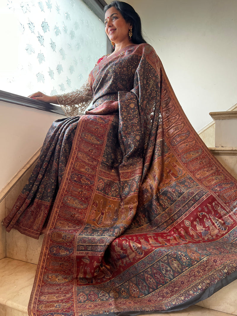 Harmony Unveiled: Silk Kani Sarees in a Kaleidoscope of Colors