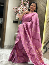 Ektara Mushroo Silk Saree: A Tribute to Japanese Cherry Blossoms &nbsp;