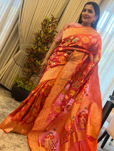 A Saree Beyond Compare: Mushroo Katan Silk with Kaduwa Weave