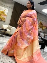 A Timeless Blend of Kora Silk and Zari Work