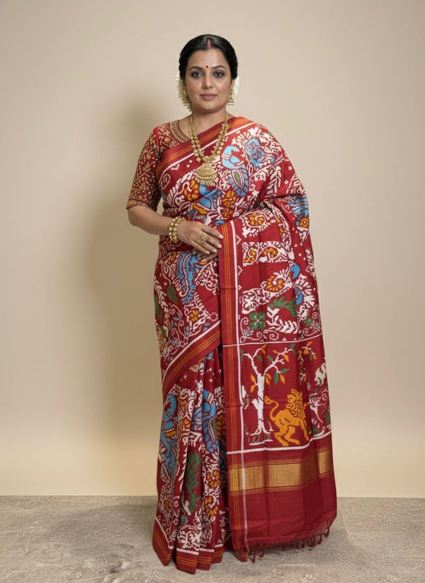 Whispers of Tradition in Double Ikat Patan Patola