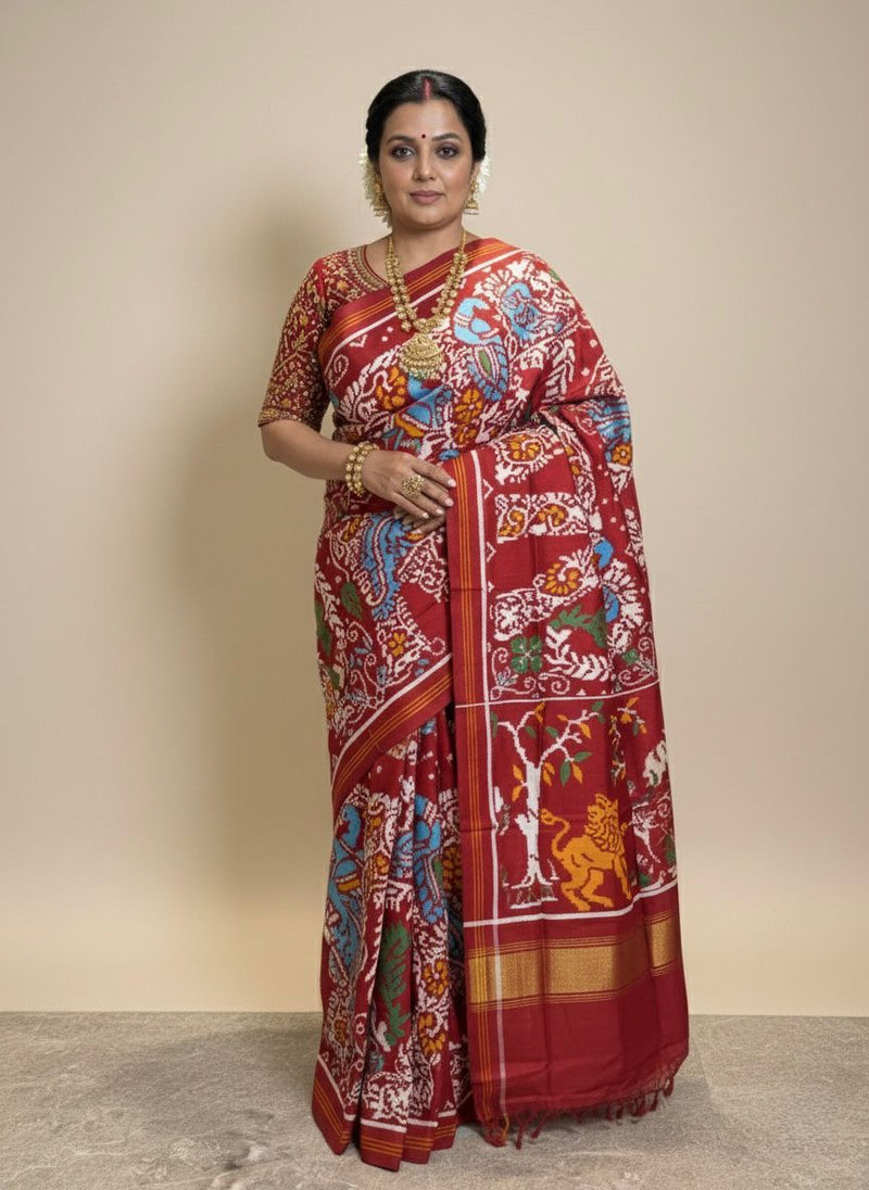 Whispers of Tradition in Double Ikat Patan Patola