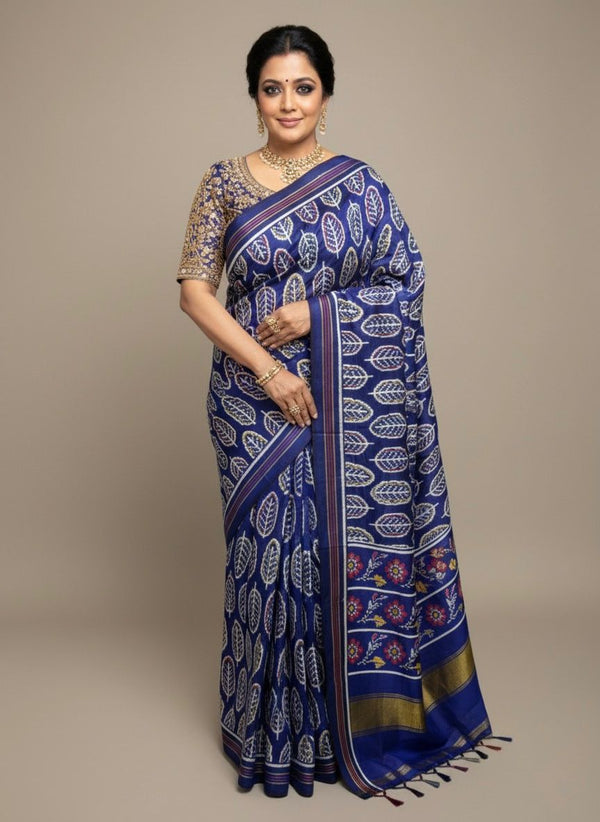 Threads That Carry Ancient Fire – Double Ikat Patan Patola Saree