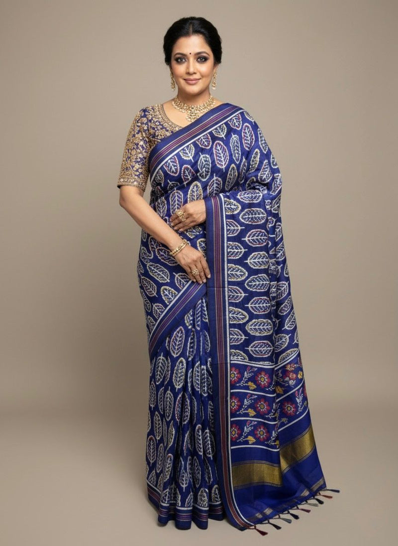 Threads That Carry Ancient Fire – Double Ikat Patan Patola Saree