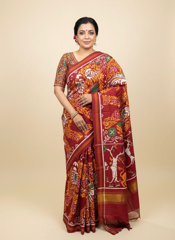 Heritage Double Ikat Patan Patola Saree