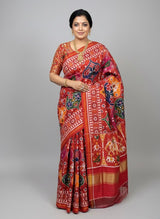 Double ikat multicolour matka design patan patola