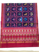 10 Figure Semi Patan Patola Saree