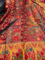 Gulabdar pashmina silk Kani saree
